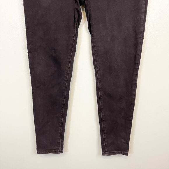 Seven7 Jeans Women 14 Black Denim Ankle Slim Fit Skinny Mid Rise Casual Stretch - Picture 6 of 9